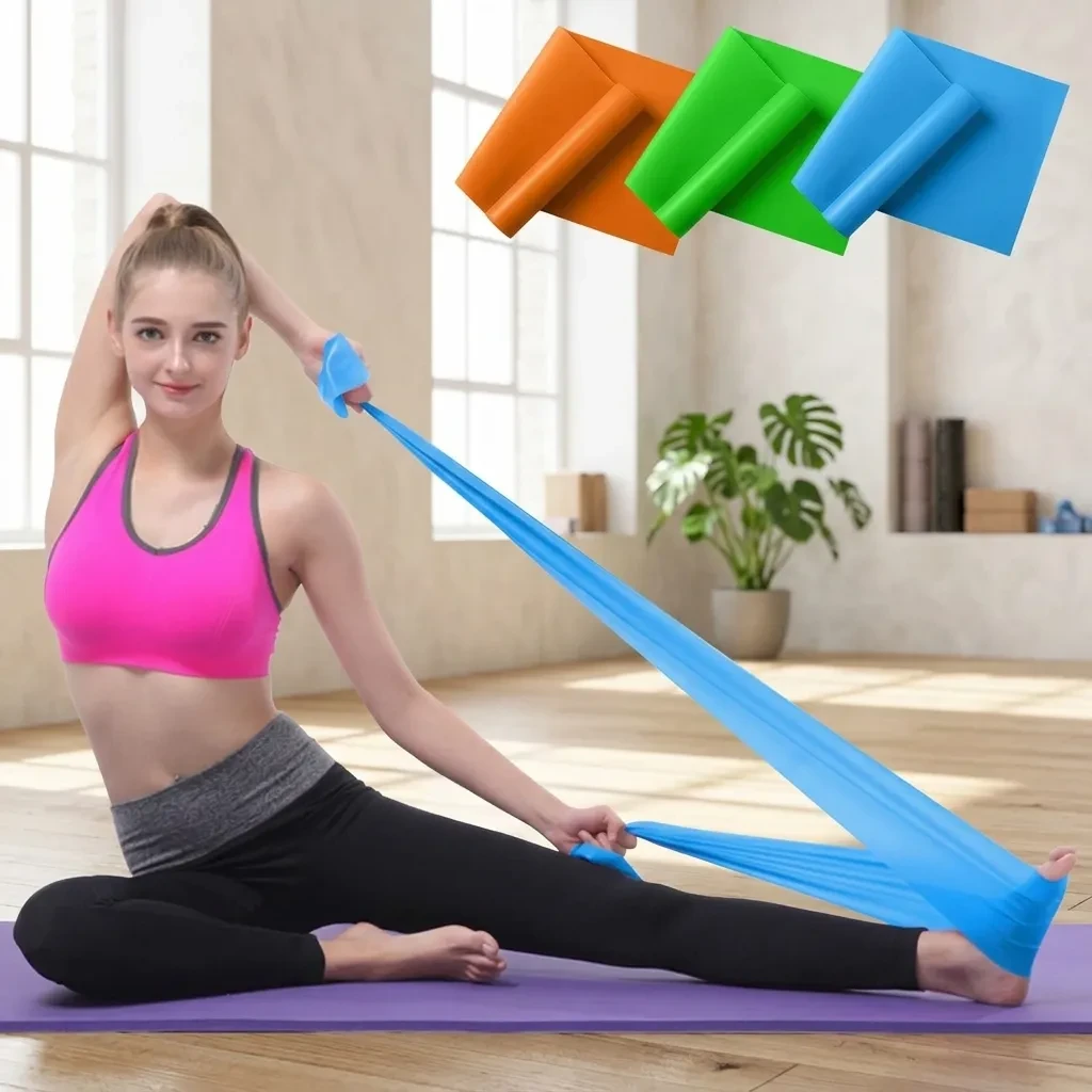 Multicolor Yoga and Fitness Elastic Exercise Band
