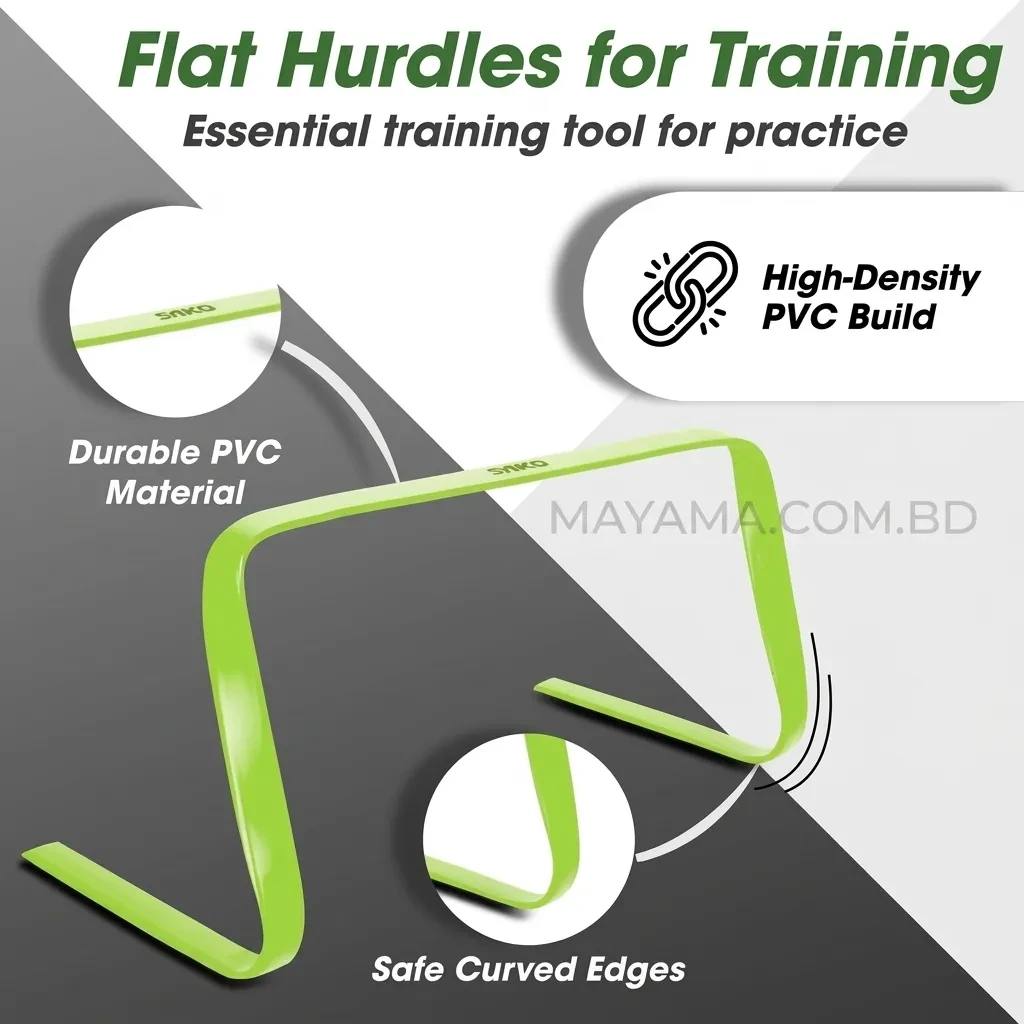 Neon Green PVC Flat Training Hurdle for Agility Training