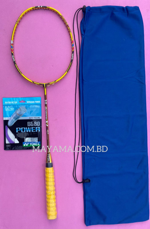 RSL High Tension Racket ১ পিস ফুল কমপ্লিট ব্যাডমিন্টন র‍্যাকেট-Multicolor
