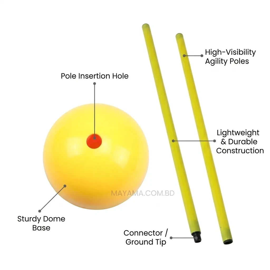 Football Agility Training Pole with Base