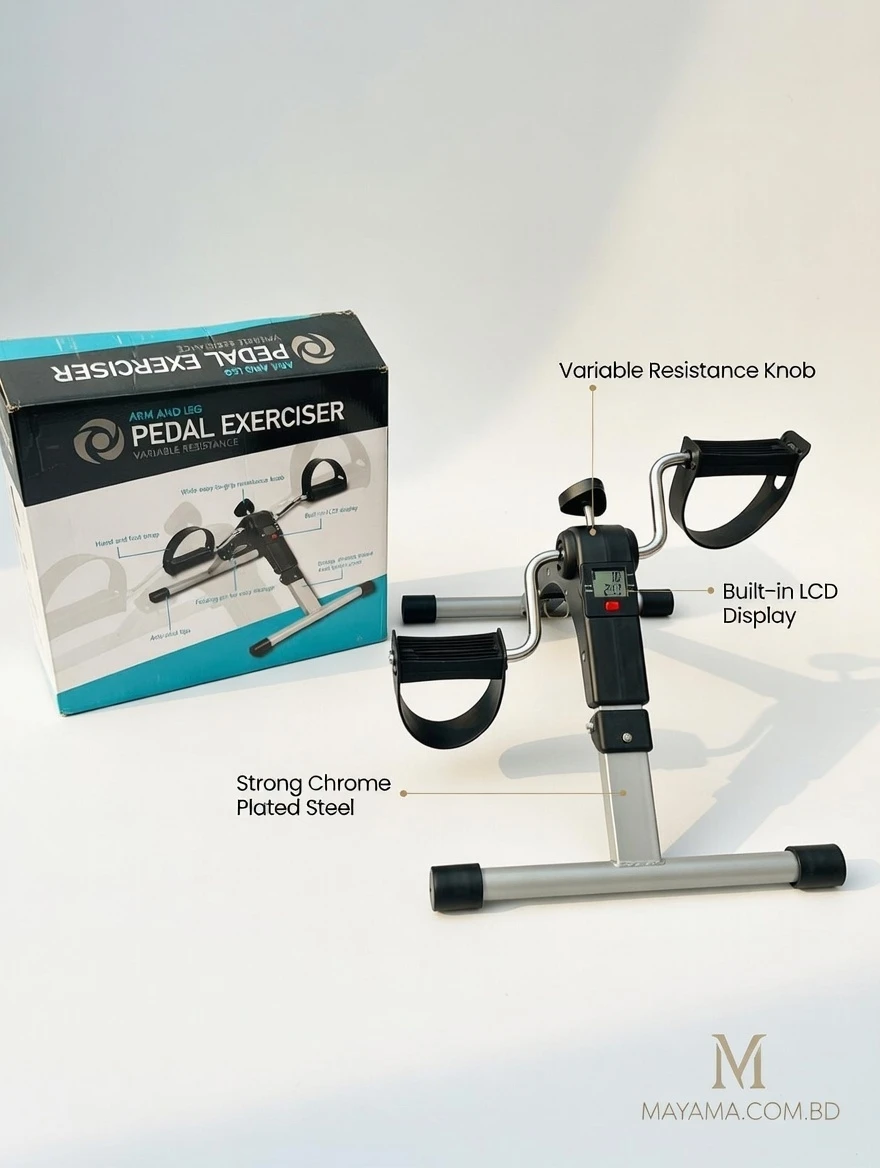 Home Fitness Mini Pedal Exerciser with LCD – Mayama