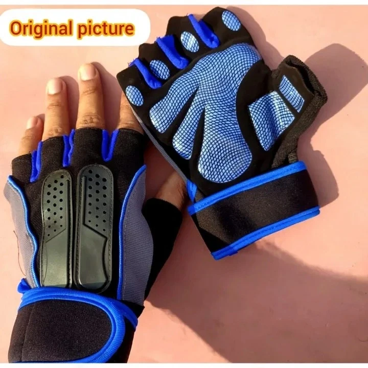 Half Finger Gym Gloves with Wrist Support | Mayama
