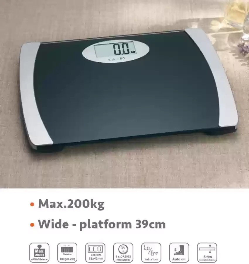 Camry Digital Bathroom Scale Health monitor device with Max Capacity 200 kg