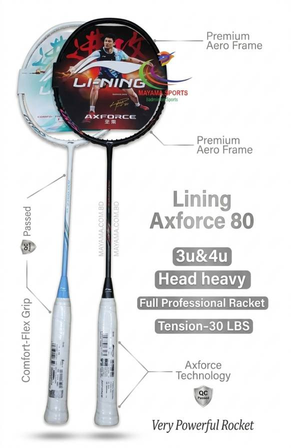 Lining Axforce 80 Proffessional Badminton Racket! 3u&4u
