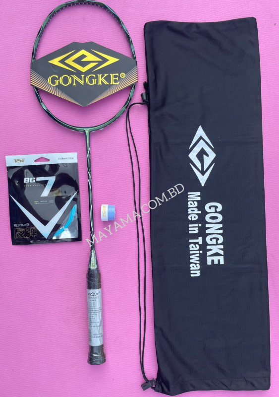 GONGKE এক পিস ফুল কমপ্লিট ব্যাডমিন্টন র‍্যাকেট-Multicolor