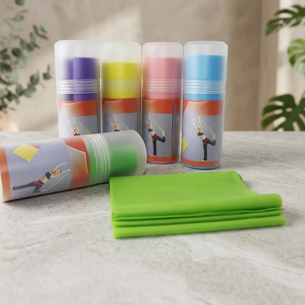 Multicolor Yoga and Fitness Elastic Exercise Band