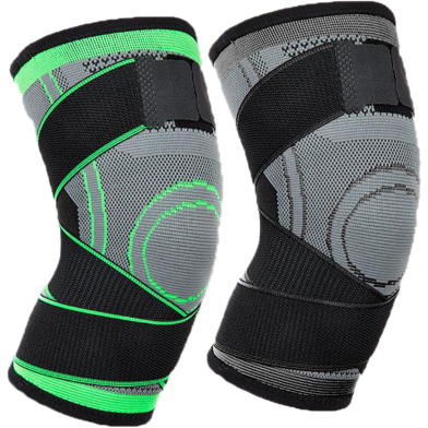 2Pcs Fitness Running Cycling Knee Support Braces Elastic Sport Compression Pads